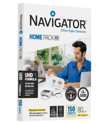 PAPEL A4 NAVIGATOR  80g 150h HOME PACK