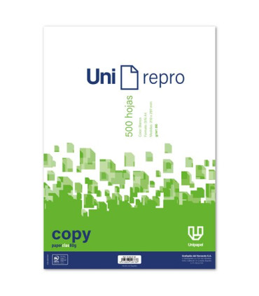 PAPEL A4 UNIREPRO  80g 500h COPY