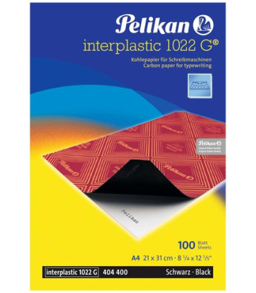 PAPEL CARBON INTERPLASTIC A4 cj.100 NEGR