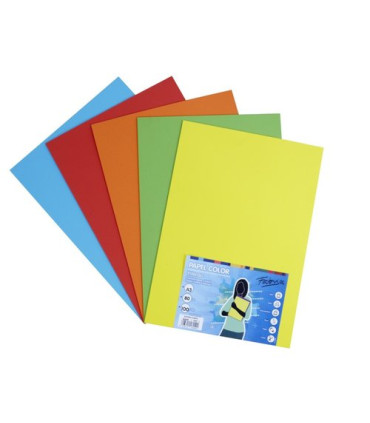 PAPEL COLOR FABRISA A3 80g 100h S.FUERTE