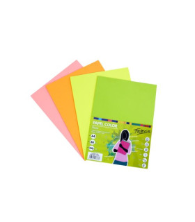 PAPEL COLOR FABRISA A4 80g 100h SURT.FLU