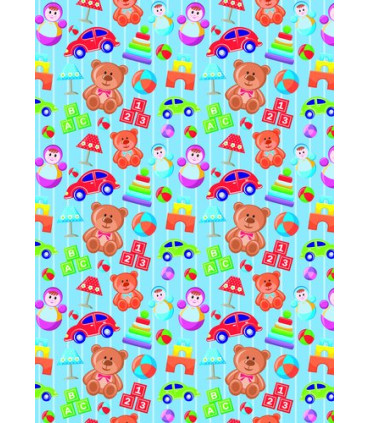 PAPEL REGALO BOBINA BK.31x80 INFANTIL