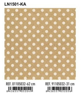 PAPEL REGALO BOBINA BK.31x80 LUNARES