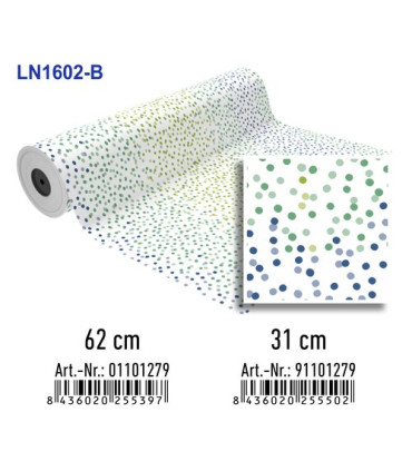 PAPEL REGALO BOBINA BK.31x80 LUNARES