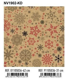 PAPEL REGALO BOBINA BK.31x80 NAVIDAD