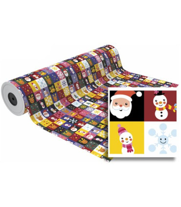 PAPEL REGALO BOBINA BK.31x80 NAVIDAD