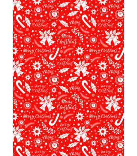 PAPEL REGALO BOBINA BK.31x80 NAVIDAD