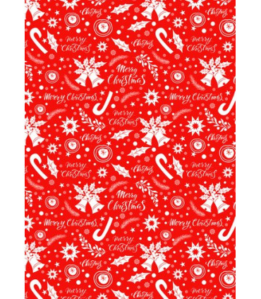 PAPEL REGALO BOBINA BK.31x80 NAVIDAD