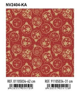 PAPEL REGALO BOBINA BK.31x80 NAVIDAD