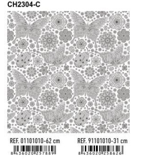 PAPEL REGALO BOBINA BK.31x80 T.AÑO