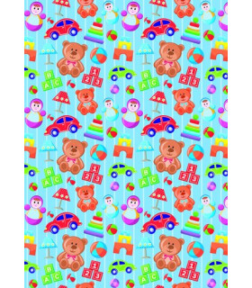 PAPEL REGALO BOBINA BK.62x80 INFANTIL