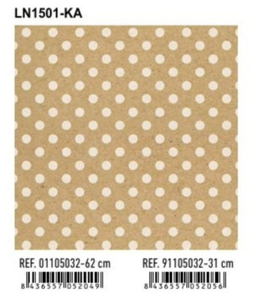 PAPEL REGALO BOBINA BK.62x80 LUNARES