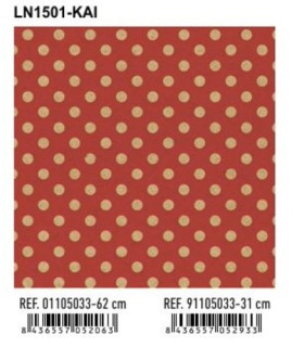 PAPEL REGALO BOBINA BK.62x80 LUNARES