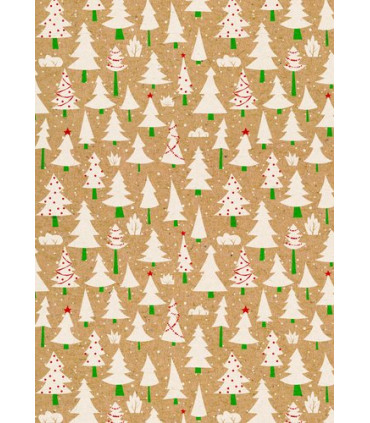 PAPEL REGALO BOBINA BK.62x80 NAVIDAD
