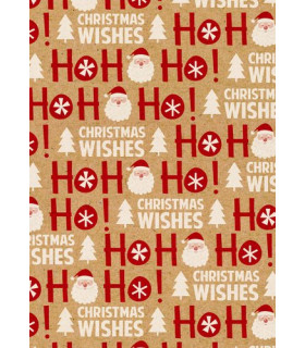 PAPEL REGALO BOBINA BK.62x80 NAVIDAD