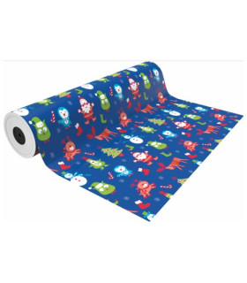 PAPEL REGALO BOBINA BK.62x80 NAVIDAD