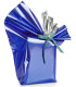 PAPEL REGALO COLIBRI 30x30 AZUL METALIZA