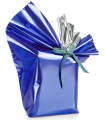 PAPEL REGALO COLIBRI 30x30 AZUL METALIZA