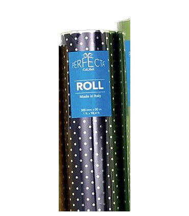 PAPEL REGALO COLIBRI 30x30 AZUL C/PUNTOS