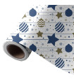 PAPEL REGALO BOBINA WW.62x85 EST.AZUL