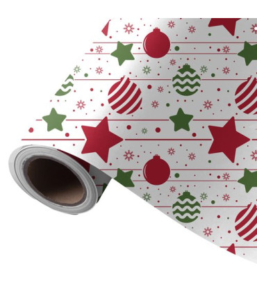 PAPEL REGALO BOBINA WW.62x85 EST.ROJAS