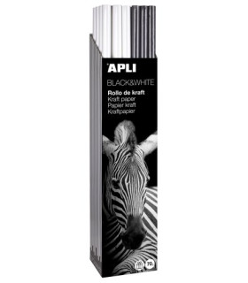 PAPEL REGALO RL.APLI 1x3 BLACK&WHITE (30