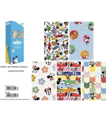 PAPEL REGALO RL.BK.0,7x2 MICKEY (50)