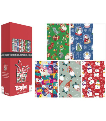 PAPEL REGALO RL.BK.0,7x2 NAVID INF. (50)