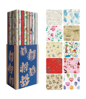 PAPEL REGALO RL.DOHE 0,7x2 T. AÑO (50)