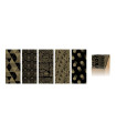 PAPEL REGALO RL.WW.0,7x2 BLACK&GOLD (50)