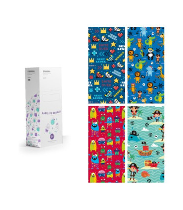 PAPEL REGALO RL.WW.0,7x2 INFANTIL (50)