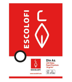 PAPEL ESCOLOFI A4 100h CD.6