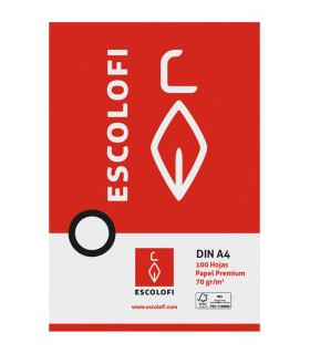 PAPEL ESCOLOFI A4 100h CD.6 PT.