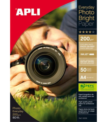 P.INKJET APLI FOTO A4 200g 50h GLOSSY