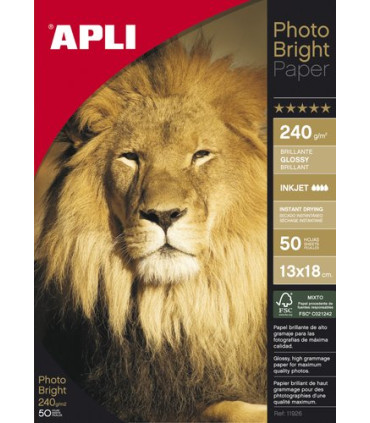 P.INKJET APLI FOTO 13x18 240g 50h BRIGHT