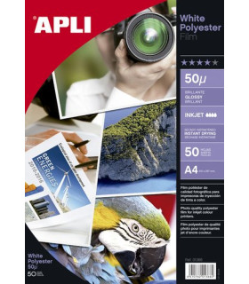 PAPEL INKJET A4 50.H POLIESTER ADHESIV-e