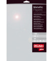 PAPEL METALIZAD.A4 APLI 130g 10h PLATA