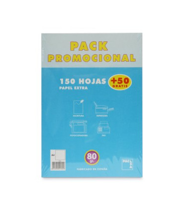 PAPEL PACSA A4 200h (150+50) 80g LISO