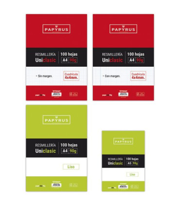 PAPEL PAPYRUS UNICLASIC A4 100h CD.4 C/M