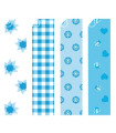 PAPEL PARA ORIGAMI 20x20 AZUL-2 20h