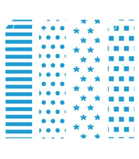 PAPEL PARA ORIGAMI 20x20 AZUL-3 20h
