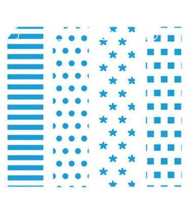 PAPEL PARA ORIGAMI 20x20 AZUL-3 20h