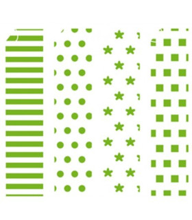 PAPEL PARA ORIGAMI 20x20 VERDE-3 20h