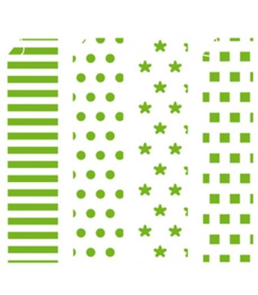 PAPEL PARA ORIGAMI 20x20 VERDE-3 20h