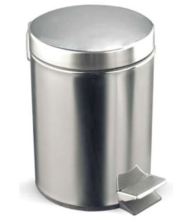 PAPELERA ACERO INOX ROCADA PEDAL 20 LITR