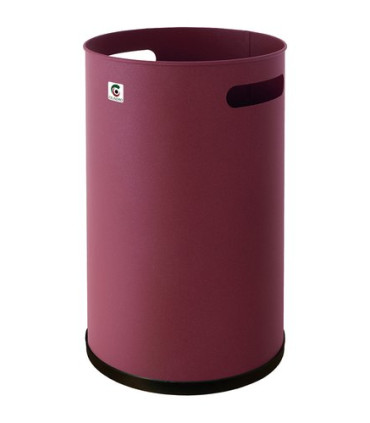 PAPELERA CILINDRO METALICA P-10 BURD.