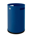 PAPELERA CILINDRO METALICA P-21 AZUL