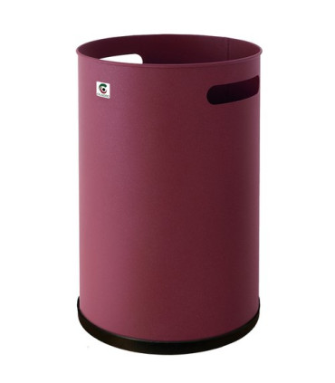 PAPELERA CILINDRO METALICA P-21 BURD.