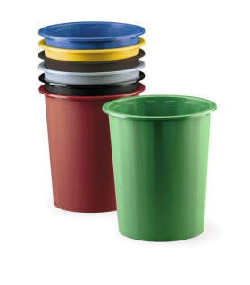 PAPELERA PLASTICO FAIBO 14 L ROJO