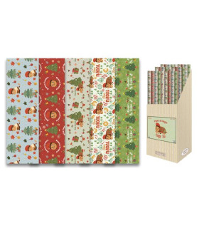 PAPEL REGALO RL.ARGUVAL 0,7x1 NADAL (50)